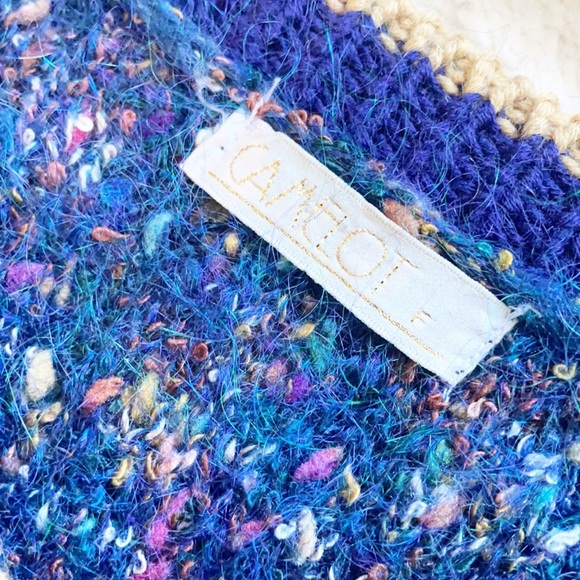 Vintage Pom Pom Open Front Knit Cardigan - Picture 7 of 13